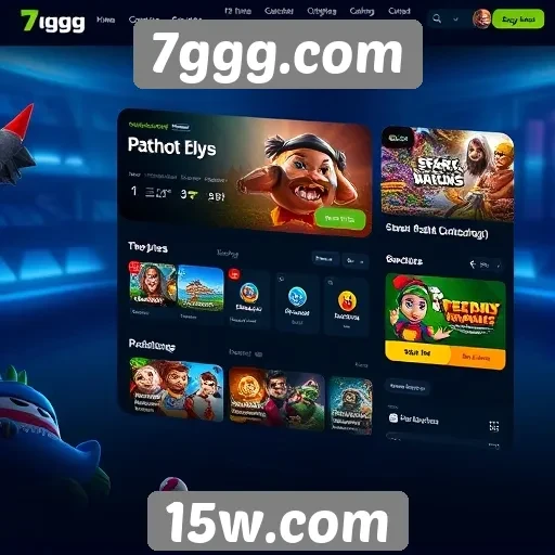Interface e usabilidade do site 7ggg.com para jogadores